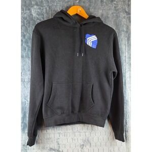 Adidas OG Heart Box Hoodie Men's Small‎ Black Sweatshirt Trefoil Logo HC1794